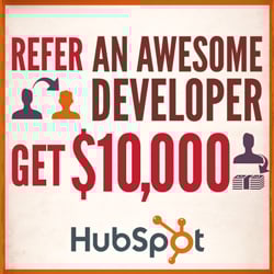 hubspot refer developer $10k